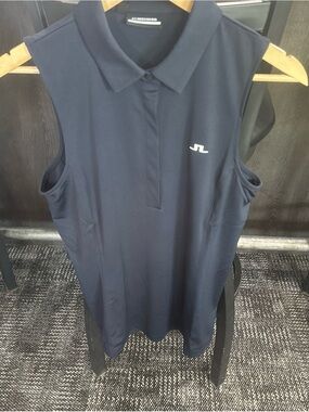 J.Lindeberg Polo Tank Top - Deep Navy